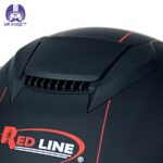 کلاه کاسکت بلوتوث دار فک متحرک ردلاین مدل ۹۳۷ رنگ مشکی قرمز - تصویر 9