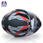 کلاه کاسکت فک محترک ردلاین مدل ۹۳۹ رنگ مشکی قرمز - تصویر 5