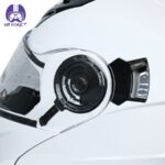 کلاه کاسکت بلوتوث دار فک محترک ردلاین مدل ۹۳۹ رنگ سفید - تصویر 12