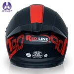 کلاه کاسکت بدون فک ردلاین 966 مدل RT-RED - تصویر 5