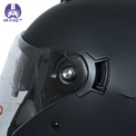 کلاه کاسکت بلوتوث دار بدون فک ردلاین ۹۶۶ رنگ مشکی مات - تصویر 11