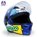 کلاه کاسکت راپیدو 982مدل let's go رنگ آبی - تصویر 4