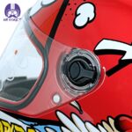 کلاه کاسکت  راپیدو 982مدل let's go رنگ قرمز - تصویر 7