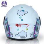 کلاه کاسکت کودک ردلاین مدل unicorn رنگ سفید - تصویر 4
