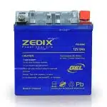 باتری موتورسیکلت Zedix مدل ۱۲V5H (باکسر، وگو، طرح ویو)
