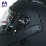 کلاه کاسکت فک متحرک Da1 مدل 101 رنگ مشکی مات - تصویر 7
