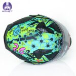 کلاه کاسکت فک متحرک DA1 مدل 106 طرح MX - تصویر 3