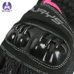 دستکش موتورسواری ایجایز مدل Lady Carbon رنگ صورتی - تصویر 3
