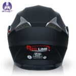 کلاه کاسکت فک ثابت ردلاین مدل 922 رنگ مشکی مات - تصویر 4