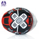 کلاه کاسکت فک متحرک ردلاین مدل 939 رنگ مشکی قرمز مات - تصویر 4