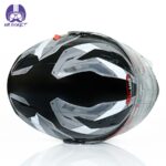 کلاه کاسکت فک متحرک ردلاین مدل 939 رنگ مشکی طوسی براق - تصویر 7