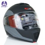 کلاه کاسکت فک متحرک ردلاین مدل 955 رنگ مشکی طوسی - تصویر 5