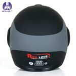 کلاه کاسکت فک متحرک ردلاین مدل 955 رنگ مشکی طوسی - تصویر 6