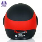 کلاه کاسکت فک متحرک ردلاین مدل 955 رنگ مشکی قرمز مات - تصویر 5