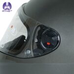 کلاه کاسکت فک ثابت راپیدو مدل 966 شال دار رنگ خاکستری - تصویر 3