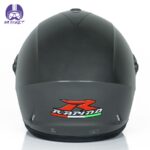 کلاه کاسکت فک ثابت راپیدو مدل 966 شال دار رنگ خاکستری - تصویر 5
