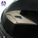کلاه کاسکت بدون فک دابلیو استاندارد رنگ آبی مشکی براق - تصویر 8