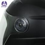 کلاه کاسکت بدون فک تیزرو رنگ مشکی مات - تصویر 7