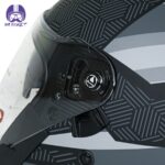 کلاه کاسکت بدون فک ردلاین مدل ۹۴۶ رنگ طوسی مشکی - تصویر 7