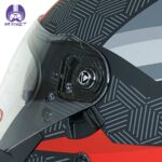 کلاه کاسکت بدون فک ردلاین مدل ۹۴۶ رنگ قرمز مشکی - تصویر 7