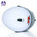 کلاه کاسکت فک ثابت راپیدو مدل ۹۶۶ شال دار رنگ سفید - تصویر 5