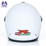 کلاه کاسکت فک ثابت راپیدو مدل ۹۶۶ شال دار رنگ سفید - تصویر 6