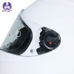 کلاه کاسکت فک ثابت راپیدو مدل ۹۶۶ شال دار رنگ سفید - تصویر 8