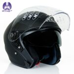 کلاه کاسکت بدون فک راپیدو مدل 878 رنگ مشکی مات - تصویر 4