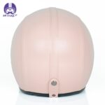 کلاه کاسکت وسپایی چرم جی وای تی رنگ صورتی - تصویر 4