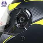 کلاه کاسکت فک متحرک ردلاین مدل 937 رنگ مشکی زرد مات - تصویر 7