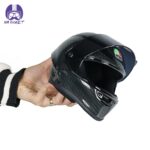 ماکت کلاه کاسکت برند AGV رنگ مشکی - تصویر 4