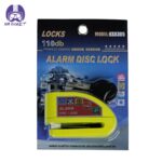 قفل دیسکی دزدگیردار لاکس مدل KS8305 رنگ زرد - تصویر 3