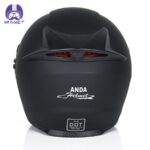 کلاه کاسکت فک ثابت AD رنگ مشکی مات - تصویر 6