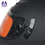 کلاه کاسکت فک ثابت AD رنگ مشکی مات - تصویر 7