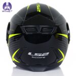 کلاه کاسکت فک متحرک ال اس تو مدل (LS2 SCOPE YELLOW) - تصویر 6