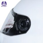 کلاه کاسکت فک ثابت تکنو مدل 808 رنگ سفید - تصویر 7