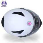 کلاه کاسکت فک ثابت تکنو مدل 809 رنگ سفید - تصویر 4