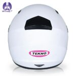 کلاه کاسکت فک ثابت تکنو مدل 809 رنگ سفید - تصویر 6