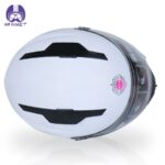 کلاه کاسکت فک ثابت تکنو مدل 810 رنگ سفید - تصویر 5