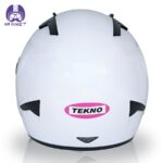 کلاه کاسکت فک ثابت تکنو مدل 810 رنگ سفید - تصویر 6