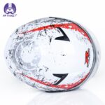 کلاه کاسکت بدون فک راپیدو مدل 878 طرح BON رنگ سفید براق - تصویر 5