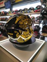 کلاه کاسکت فک ثابت نولان مدل N60-6 طرح METAL BLACK (GOLD) - تصویر 3