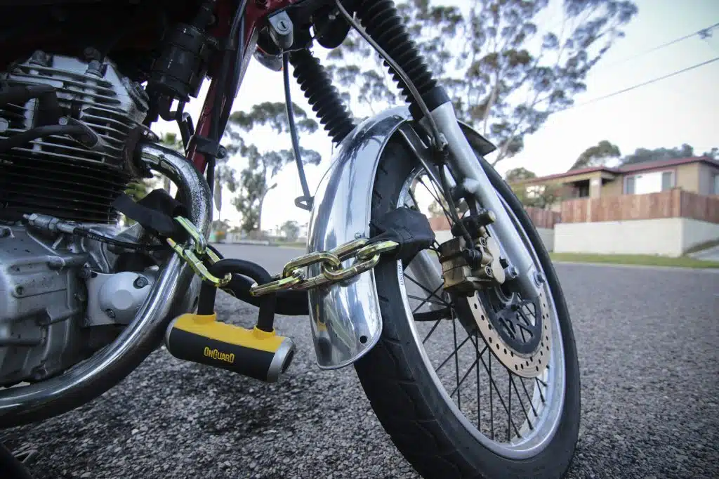 قفل زنجیری موتورسیکلت