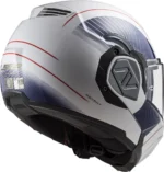 کلاه کاسکت فک متحرک LS2 Advant ff906 رنگ سفید آبی - تصویر 4