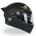 کلاه کاسکت فک متحرک کایک رنگ مشکی مات