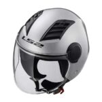 کلاه کاسکت بدون فک LS2 Airflow OF562 رنگ نقره ای - تصویر 4