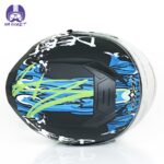 کلاه کاسکت بدون فک دی ای وان مدل 405 طرح Deep Sea - تصویر 5