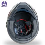 کلاه کاسکت فک جدا برند ردلاین مدل نوپو  کد 976رنگ مشکی مات - تصویر 9