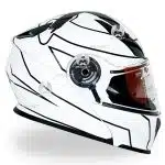 کلاه کاسکت فک متحرک ردلاین مدل ۹۳۹ رنگ سفید مشکی