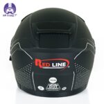 کلاه کاسکت بدون فک ردلاین مدل 956 رنگ مشکی طوسی مات - تصویر 6